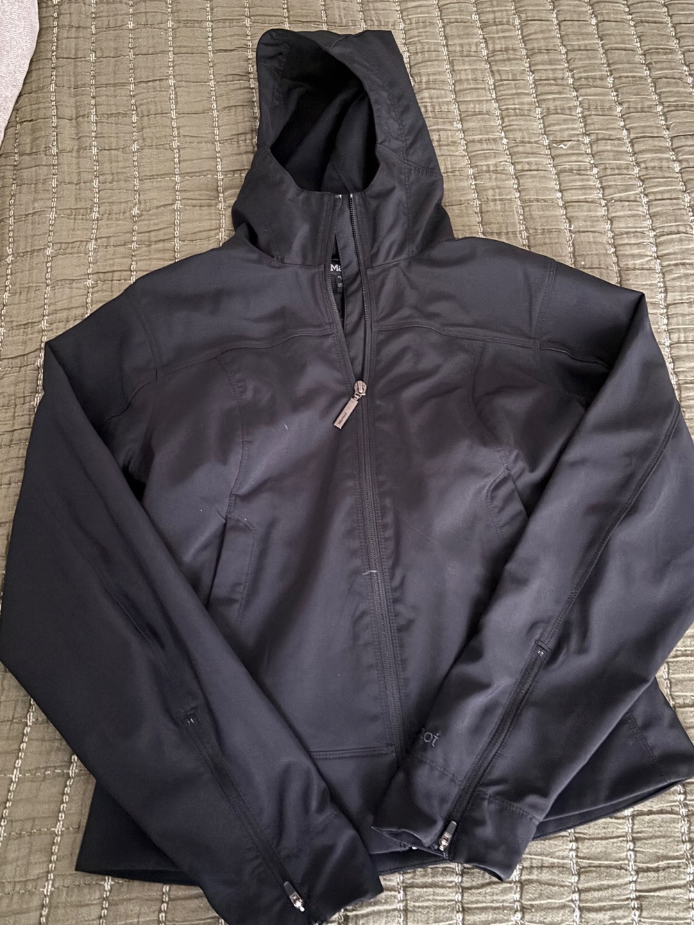 Women’s Black Marmot Hooded Softshell Jacket